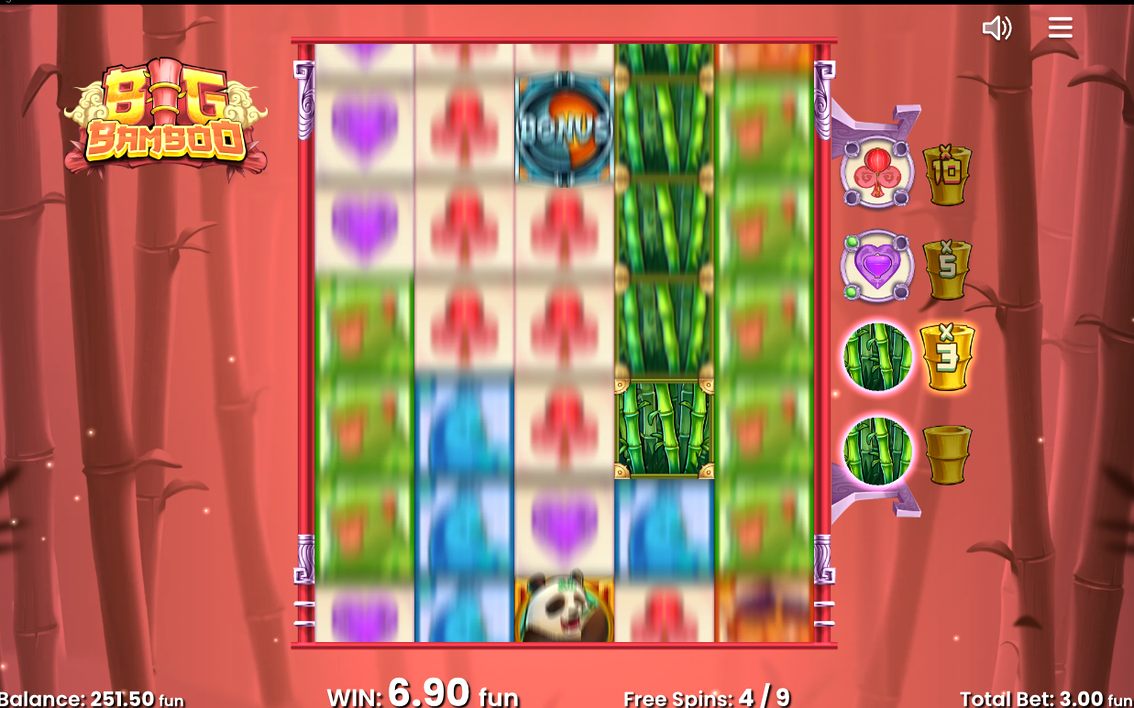 Free Games Feature with Low-Symbol conversion meter on the right