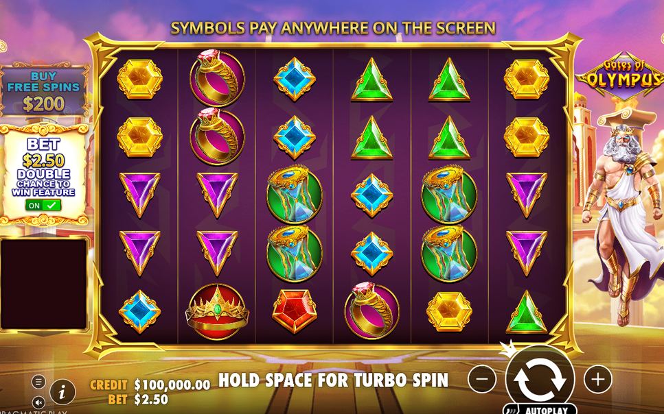 Base game tumble steps with a Multiplier Orb